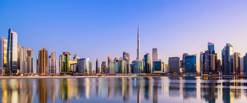 Bracewell Dubai office page banner image, which shows the skyline of Dubai.