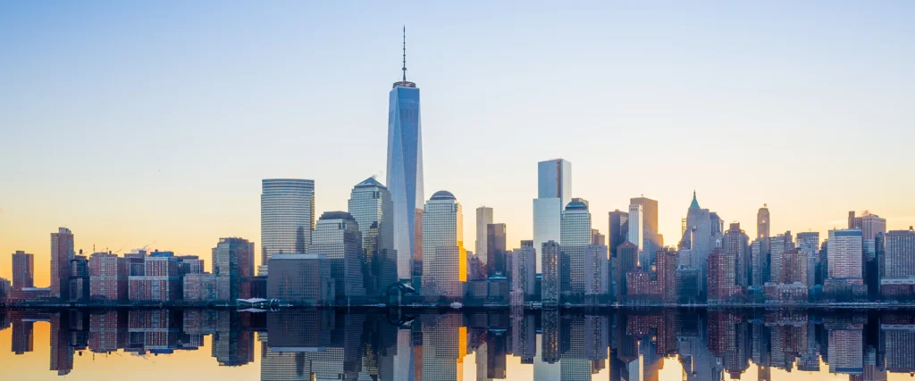 Bracewell New York office page banner image, which shows the skyline of New York City.